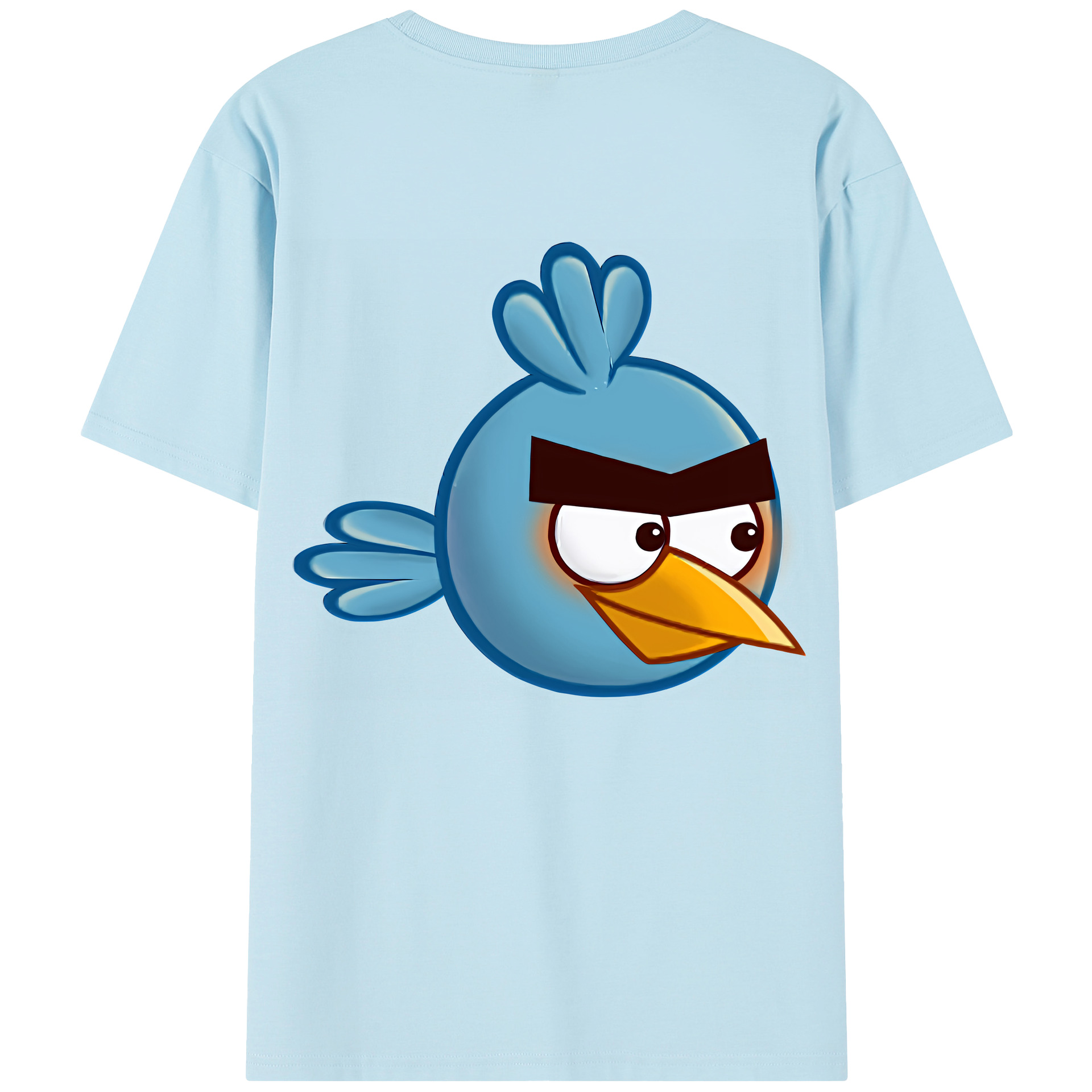 （画像用） Angry Birds アングリーバード 綿100％半袖Tシャツ（背面プリント）